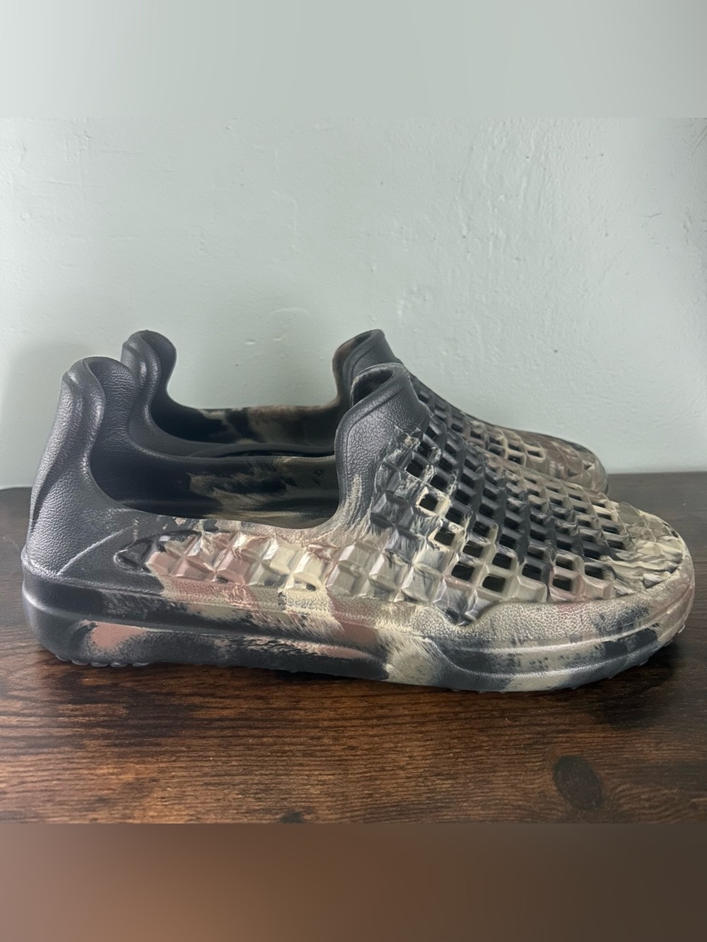 Lusso Cloud Scenario Slip On Shoes Woodland Camo Green Mens Size 9